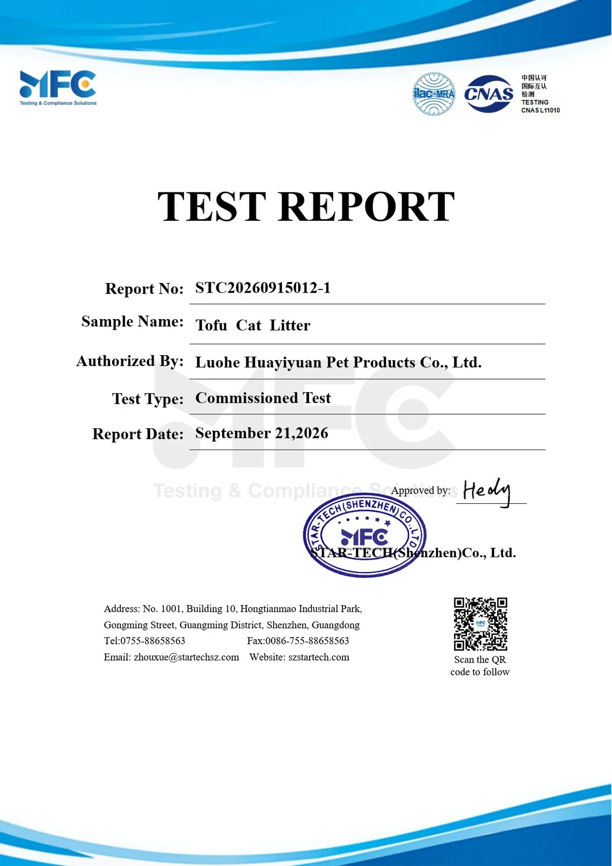 RoHS Compliant Cat Litter | KuaiChong