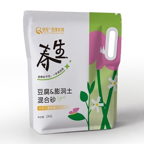 KuaiChong Four Seasons Cat Litter | Tofu & Bentonita Mixed